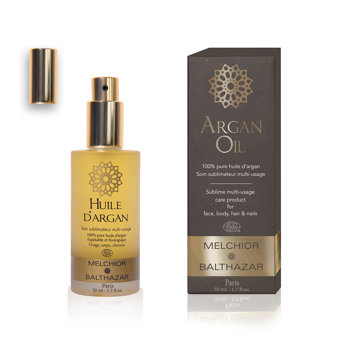 Huile d'argan 100% naturelle et biologique - Melchior & Balthazar