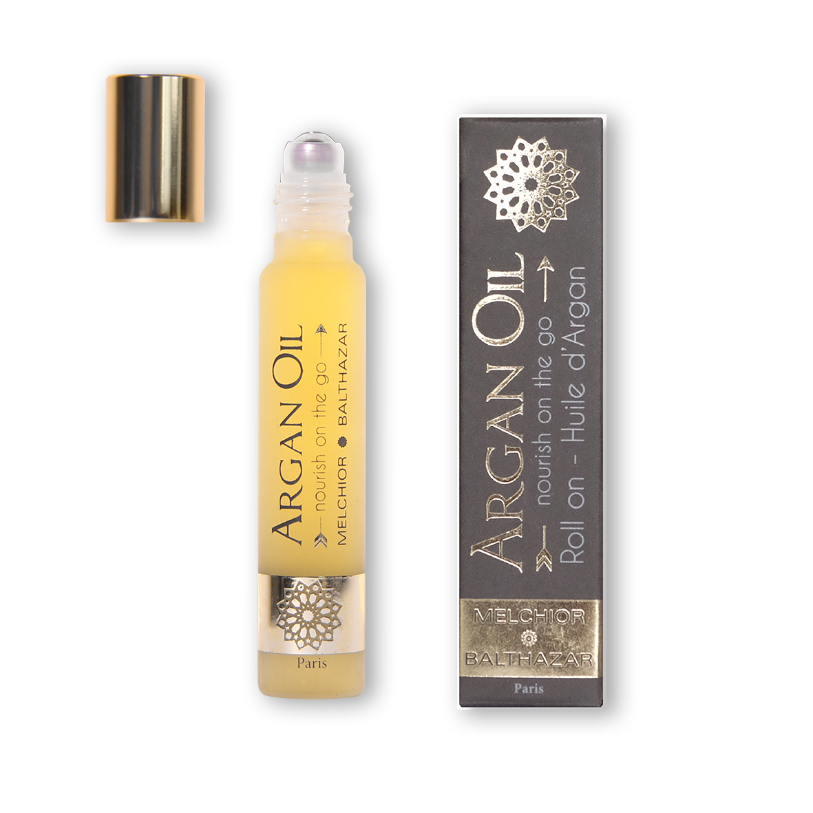 Huile d'argan roll-on 100% naturelle et biologique - Melchior & Balthazar